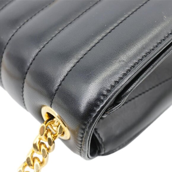 Yves Saint Laurent  Vicky Medium Vertical Quilted Leather Chain Crossbody Bag - Picture 9 of 14